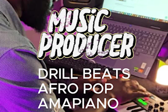 produce, mix and master your afro, drill, amapiano song