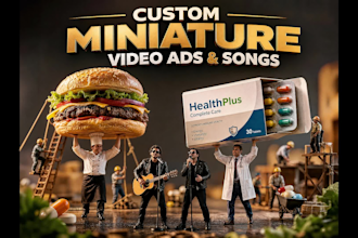 create miniature video ads and ai music videos