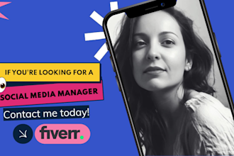 be your social media marketing manager and content creator