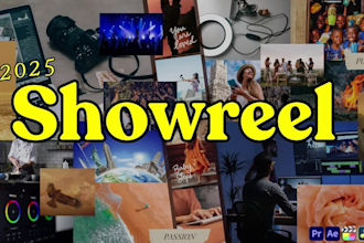 edit an eye catching showreel to showcase your talent