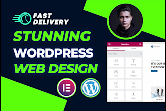 design develop clean and modern wordpress website as elementor pro expert