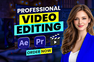 do professional video editing, youtube videos, short clips, motion graphics
