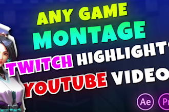do funny gaming video, montage, twitch stream highlights