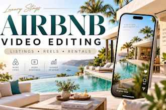 edit airbnb listing and vacation rental property videos