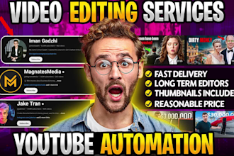 be long term video editor for youtube automation channel