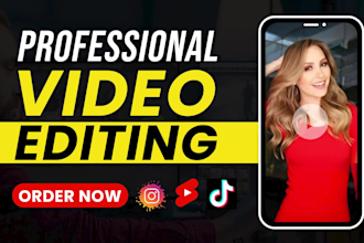 do youtube video editing, shorts, instagram reels and tiktok edits
