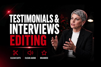 your client testimonial or corporate interview video