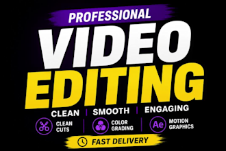 provide professional video editing within 24 hours