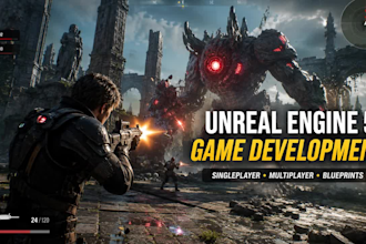 do unreal engine game development, develop unreal engine game, ue5 blueprints