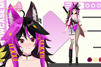 design and rig high quality vtuber model live2d with bundle pfp, banner and more