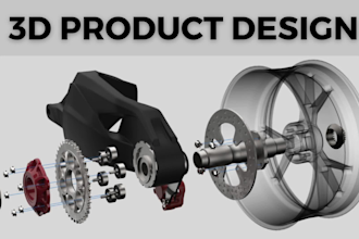 do 3d industrial product design and cad design model service