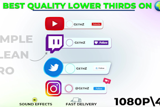 design your lower third animations with professional quality