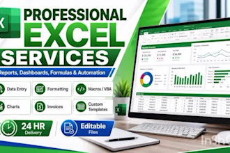 do expert data entry and ms excel tasks