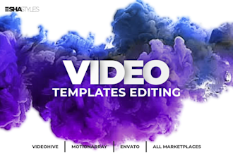 edit after effects or premiere pro video templates