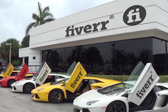put your logo or website address on a real nice car