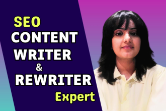 be an SEO content writer and rewriter