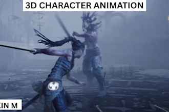 do 3d game character animation character rigging modeling unity unreal engine