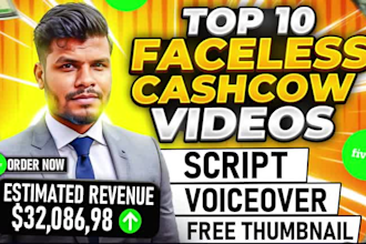 edit top 10 cash cow videos for the youtube channel