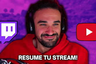 convert your twitch or kick stream in a funny video