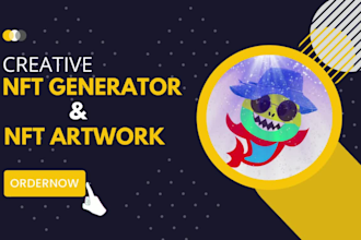 be your nft generator and will create nft artwork and pixel art nfts