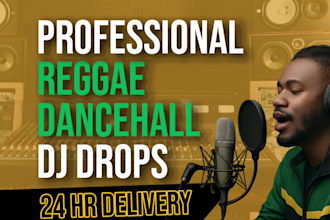 voice dj drops in a jamaican reggae dancehall accent