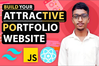 build portfolio or business react js website within 24hrs