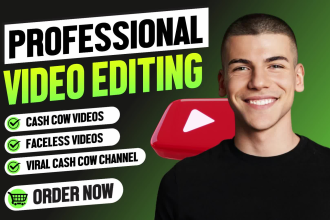 do youtube video editing, shorts, instagram reels and tiktok edits