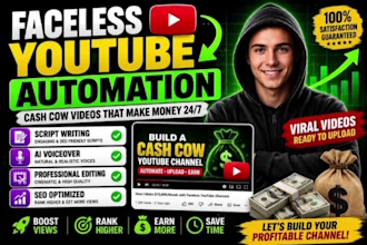 create ai faceless cash cow videos for youtube automation