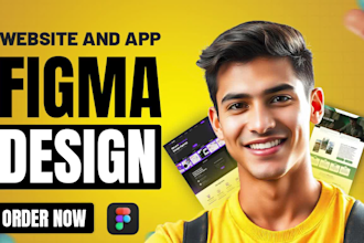 do figma design website, website mockup, template, landing page, home page