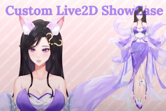 draw live2d showcase live2d cubism live2d rigging live2d avatar vtuber design