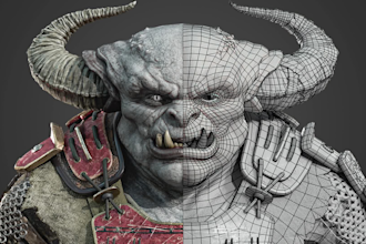 create top quality 3d characters for games and animation