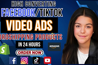 do tiktok video ads short facebook ugc amazon dropshipping product video editing