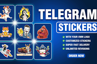 design custom telegram stickers for your crypto project