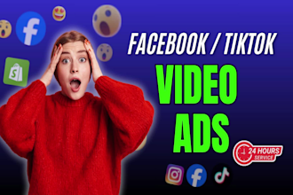 create short promotional tik tok or facebook video ads for dropshipping products