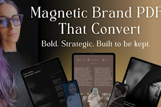 design a luxury PDF, lead magnet or workbook or freebie