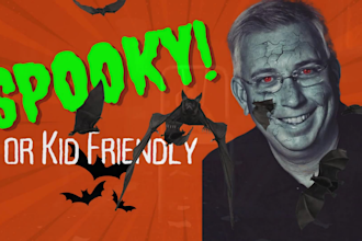 create a halloween video invitation or greeting