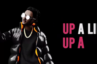 create 2d, 3d animated lyrics video or metal lyrics video with cinematic visuals