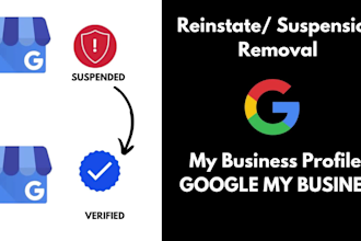 reinstate and fix suspended google business profile
