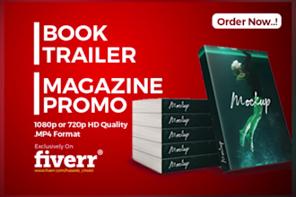 make book or magazine trailer promo video