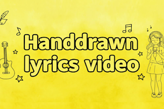 make hand drawn lyric music video