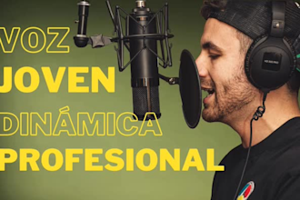 record a profesional voice over in spanish for social media