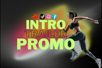 make engaging intro, trailer, teaser, promo brand video