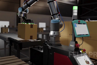 do 3d industrial animation, robotic arms animation, industrial robotic animation