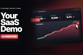 create a software demo video with saas UI animation