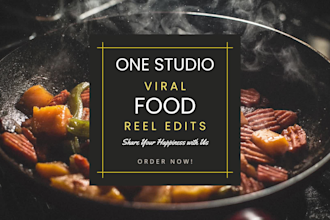edit your food reels with trendy transitions, vfx, and cinematic cuts