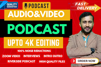 produce podcast audio editing and podcast video editing