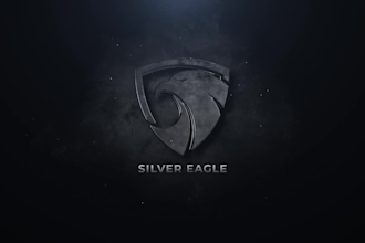 create amazing gold and silver 3d logo animation intros