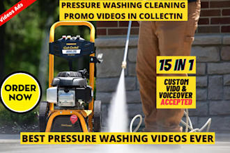 create custom pressure washing power wash cleaning videos
