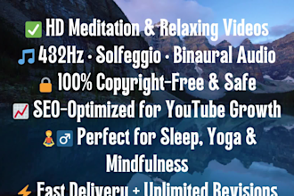 make HD relaxing meditation music videos for youtube