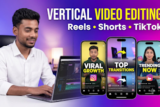 create vertical edits for reels, shorts and tiktok video